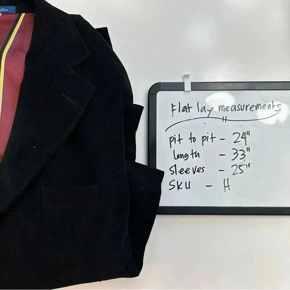 T Harris London Coat Blazer Men's Size Large Black Formal Career Holiday - Picture 16 of 16